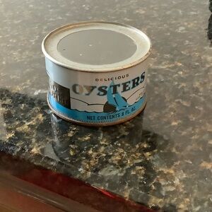 Vintage Oyster Tin Can